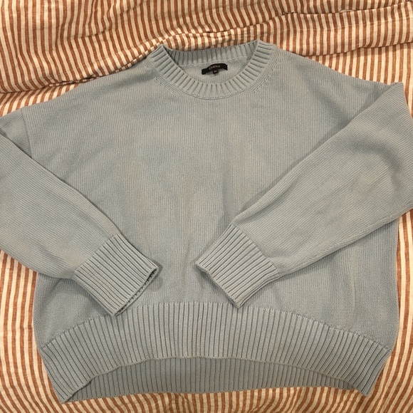 Quince Sweaters - Quince Sky Blue Knit Pullover